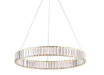 shumee Bohemia Brass 60 AL - LED kristalni obroč za lestenec 60 cm medenina