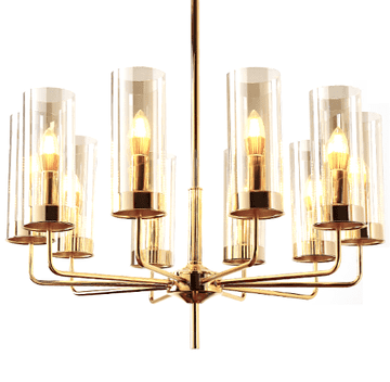 shumee Eterion Chandelier 10 Cognac - 70 cm lestenec iz jantarja