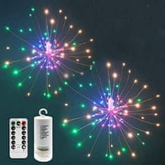 shumee Božična zvezda - ognjemet LED premera 40cm RGB