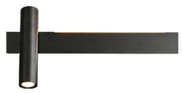 shumee Barra - Elegantna moderna stenska svetilka črna 30 cm - levo