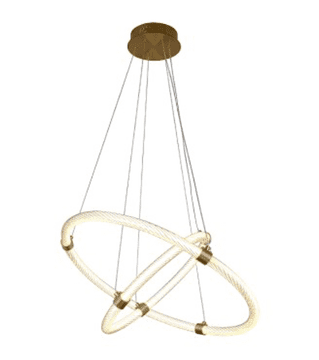 shumee Sonic dvojni - lestenec 60cm - dvojni LED obroč