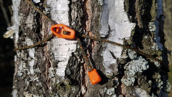 shumee Napenjalci za ponjavo 6 kosov Ultralight Bushmen oranžni