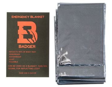 shumee Badger Outdoor Emergency Blanket Thermal Blanket Foil NRC