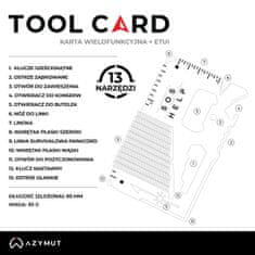 shumee Večnamensko orodje AZYMUT Tool Card Survival