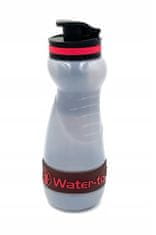 shumee Filter Bottle WTG 55CL SugarCane Henna Water-to-Go 550 ml črna/rdeča steklenica s filtrom