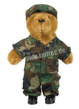 shumee Plišasti medvedek v uniformi US ARMY vojaška maskota 54 cm