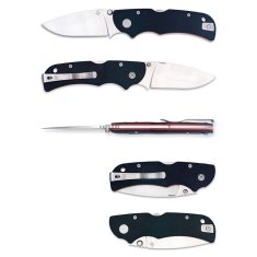 shumee Manly City CPM S90V 3D 60-62 HRC nož črno rdeč črno rdeč