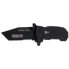 shumee Zložljiv taktični reševalni nož Predator K25 19099, prevleka iz titana