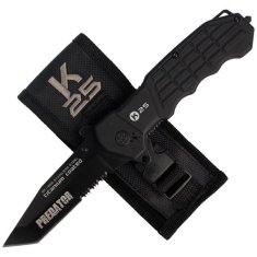 shumee Zložljiv taktični reševalni nož Predator K25 19099, prevleka iz titana