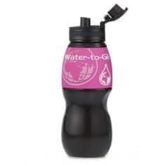 shumee Steklenica s filtrom WTG 75CL Water-to-Go 750 ml črna/roza steklenica s filtrom