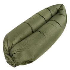 shumee Napihljiva sedežna garnitura Badger Outdoor Lazy Bag - olivna