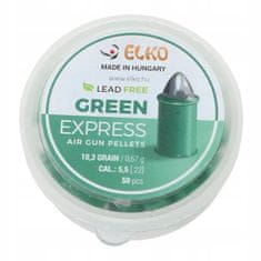 shumee Jeklena žrela, brez svinca, teflon Elko Ekspress 5.5mm 0.67g ostro 50kos zelena