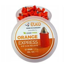 shumee Jekleni žreb, brez svinca, teflon Elko Ekspress 4.5mm 0.35g oster 100kos oranžna