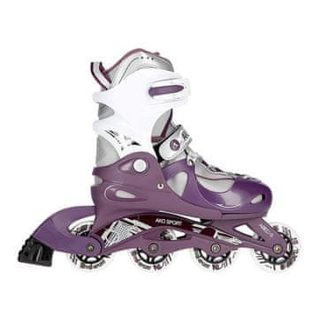 shumee AKO-RD03 GIRL VIOLET VELIKOST M (34-37) OTROŠKE ROLARE