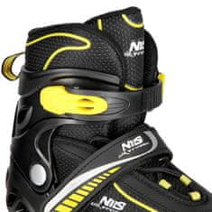 shumee NH11812 A 2v1 ČRNO/RUMENA VEL. XS(27-30) ROLAČKA Z DIMENZIJAMI PL. HOKEJ NILS EXTREME