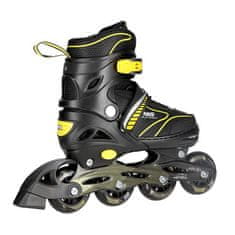 shumee NH11812 A 2v1 ČRNO/RUMENA VEL. XS(27-30) ROLAČKA Z DIMENZIJAMI PL. HOKEJ NILS EXTREME