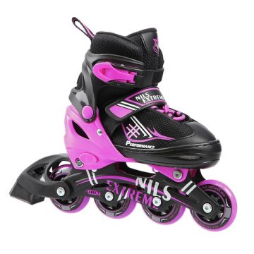 shumee NF7104 A 2v1 ČRNA/D. ROZA ROLERI VEL. S Z DIMENZIJAMI PL. FIGURICA NILS EXTREME