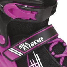 shumee NF7104 A 2v1 ČRNA/D. ROZA ROLERI VEL. S Z DIMENZIJAMI PL. FIGURICA NILS EXTREME