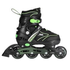 shumee NH11812 A 2v1 ČRNO/ZELENA VEL. M(35-38) ROLARKA Z DIMENZIJAMI PL. HOKEJ NILS EXTREME