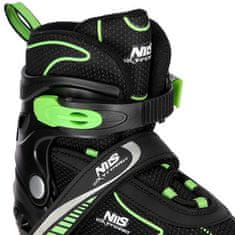 shumee NH11812 A 2v1 ČRNO/ZELENA VEL. M(35-38) ROLARKA Z DIMENZIJAMI PL. HOKEJ NILS EXTREME