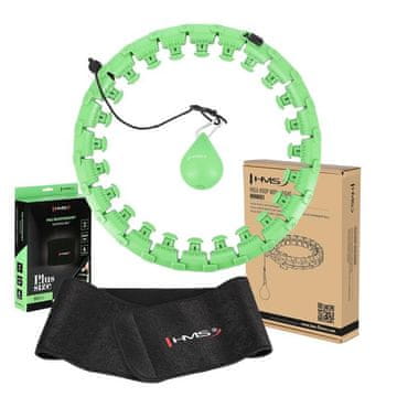 shumee HULA HOP KOMPLET HHW12 ZELEN Z ŠTREKLAMI IN HMS TEŽO + BR163 ČRN PAS ZA VEČJE VEL.