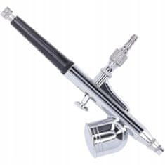 shumee Slikarski airbrush v kovčku s kovinskim rezervoarjem, šoba 0,2 mm