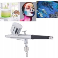 shumee Slikarski airbrush v kovčku s kovinskim rezervoarjem, šoba 0,2 mm