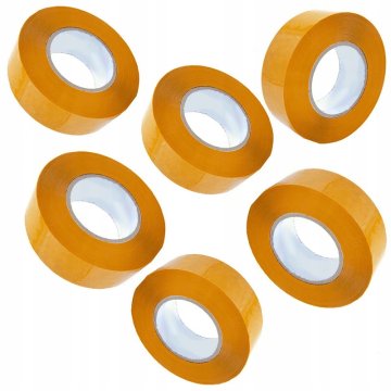 shumee 6x rumeni pakirni trak Rosfix 48 mm x 50 mm