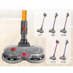 shumee Rosfix Mopping krtača za sesalnik dyson v7 v8 v10 v11 v15 + 2 bralni krpi