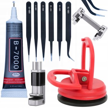 shumee Rosfix prisesek za LCD zaslone 55mm + B-7000 lepilo 15ml + LCD primež + set 6 natančnih pincet