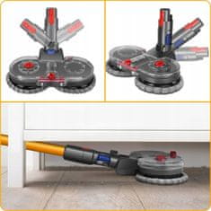 shumee Rosfix Mopping krtača za sesalnik dyson v7 v8 v10 v11 v15 + 2 bralni krpi