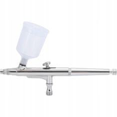 shumee Airbrush za slikanje v ohišju z dvema rezervoarjema, šoba 0,3 mm