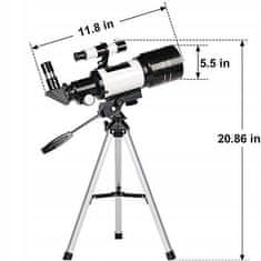 shumee Otroški astronomski teleskop z dodatki F30070M