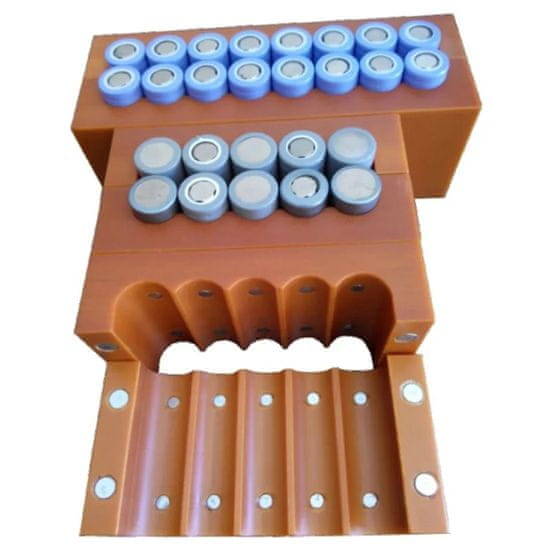 shumee Dvoredni kalup za varjenje baterij 18650 z magnetom 2x5