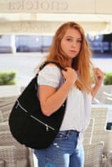 shumee Ženska usnjena torbica A4 shopper bag torba za čez ramo semiš usnje