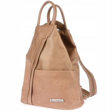 shumee Poljski ženski usnjeni nahrbtnik Triangle Roomy