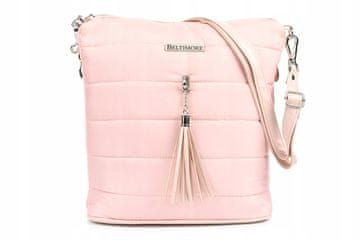 shumee Ženska prešita torba z masivnimi originalnimi resicami