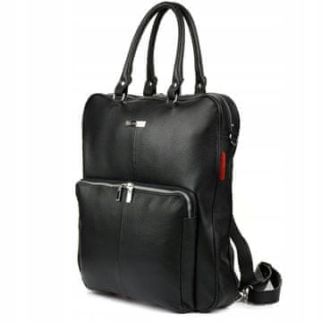 shumee Beltimore velik nahrbtnik za prenosni računalnik iz pravega usnja