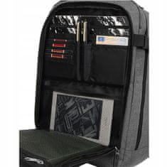 shumee PETERSON siva kabinska torba potovalni nahrbtnik unisex ročna prtljaga