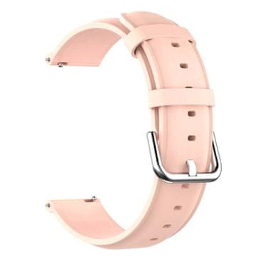 BStrap Leather Lux pašček za Samsung Galaxy Watch 3 41mm, sand pink