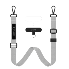Tech-protect Rope Crossbody vrvica za mobitelni telefon, siva