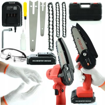 shumee Električna žaga Red Piranha RP21V s 4" in 6" vodilnimi palicami, 3 verigami in očali