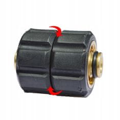 shumee Adapter / vrtljivi adapter za priključitev cevi visokotlačnega čistilnika 2x GW M22x1,5 mm