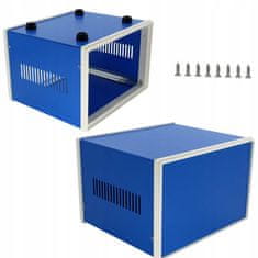 shumee Modro kovinsko ohišje za naprave 210x140x270mm