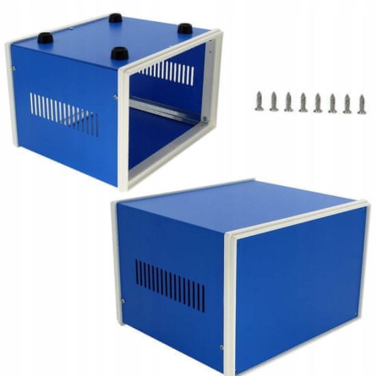 shumee Modro kovinsko ohišje za naprave 120x320x268mm