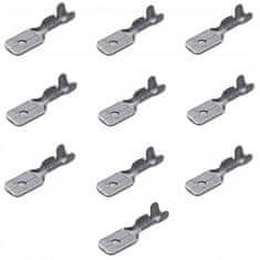 shumee Moški konektor 6,3x0,8mm izoliran 10 kosov