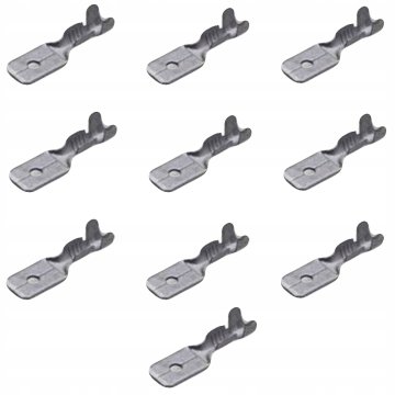 shumee Moški konektor 6,3x0,8mm izoliran 10 kosov