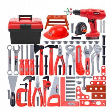 shumee Otroški set orodja v škatli 69 v 1