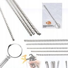 shumee Rosfix Set Paint Gun Lance 50 + 100 cm + kovinske čistilne palice 5 kosov. + Tesnilo 12x + Pokrov šobe za razpršilec barve