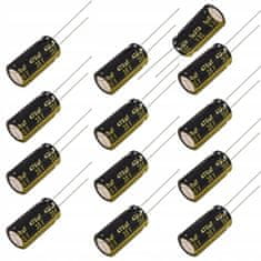 shumee Elektrolitski kondenzator Low ESR 470uF 35V 10x17mm korak 5mm 10pcs.